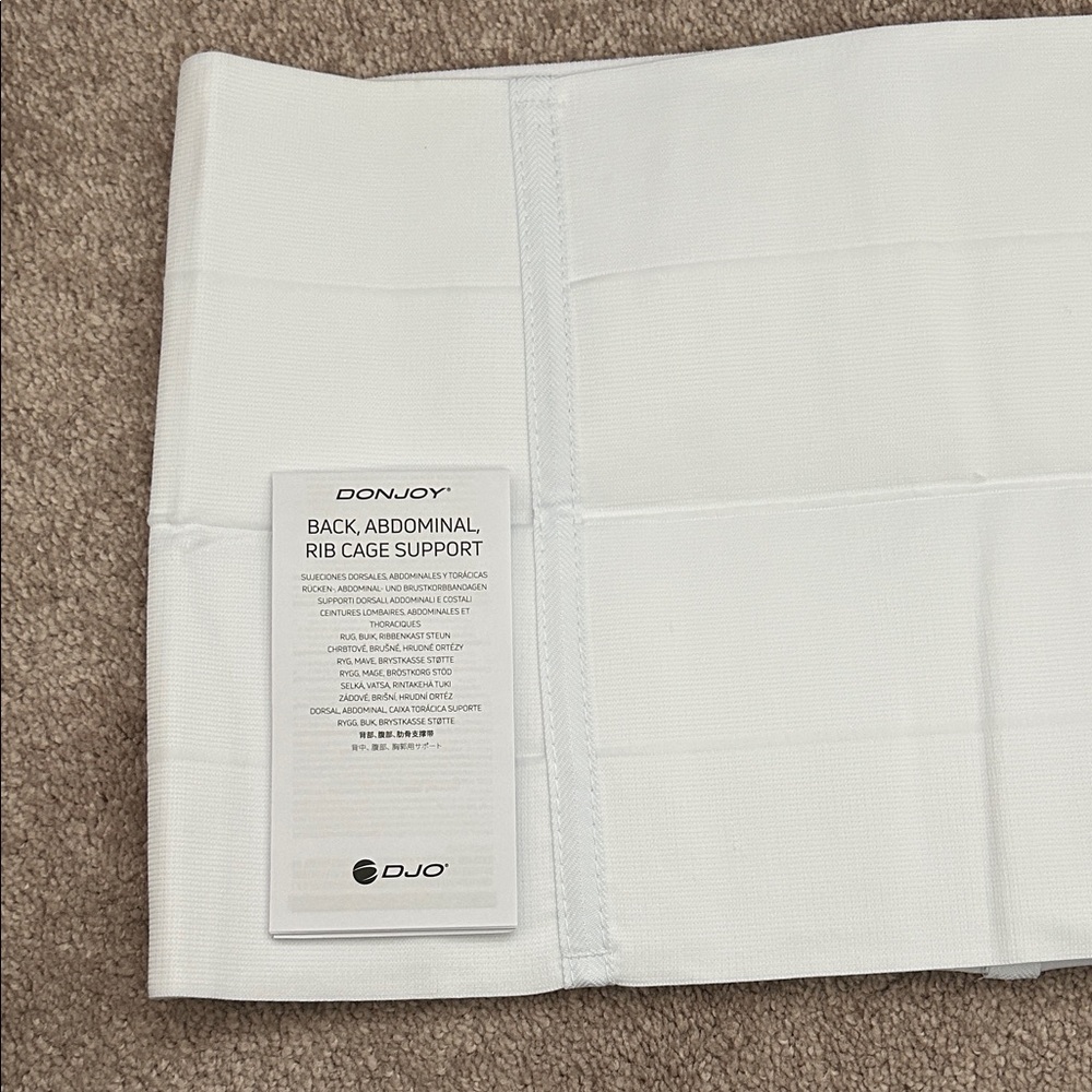 DonJoy White Back, Abdominal & Rib Cage Support Wrap